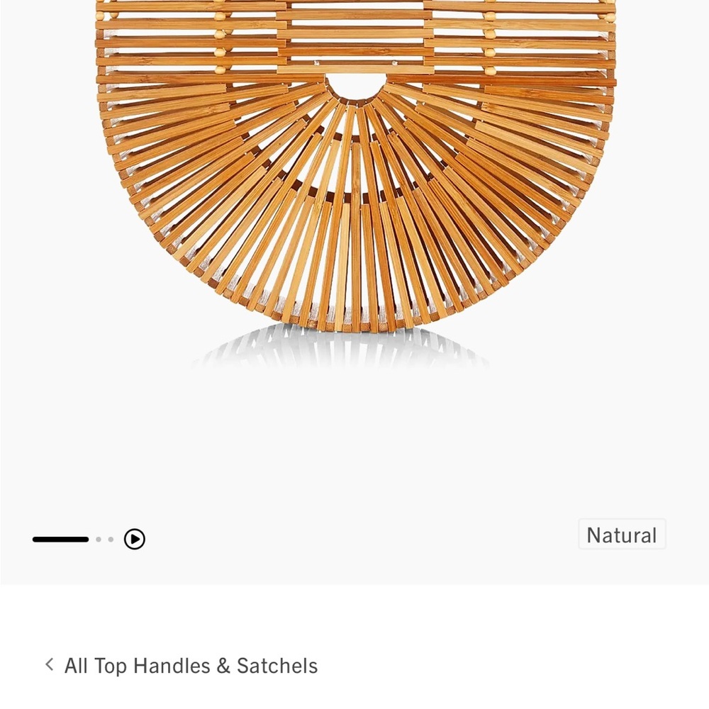 Cult Gaia Wooden U-Shaped Handbag - Picture 5 of 6